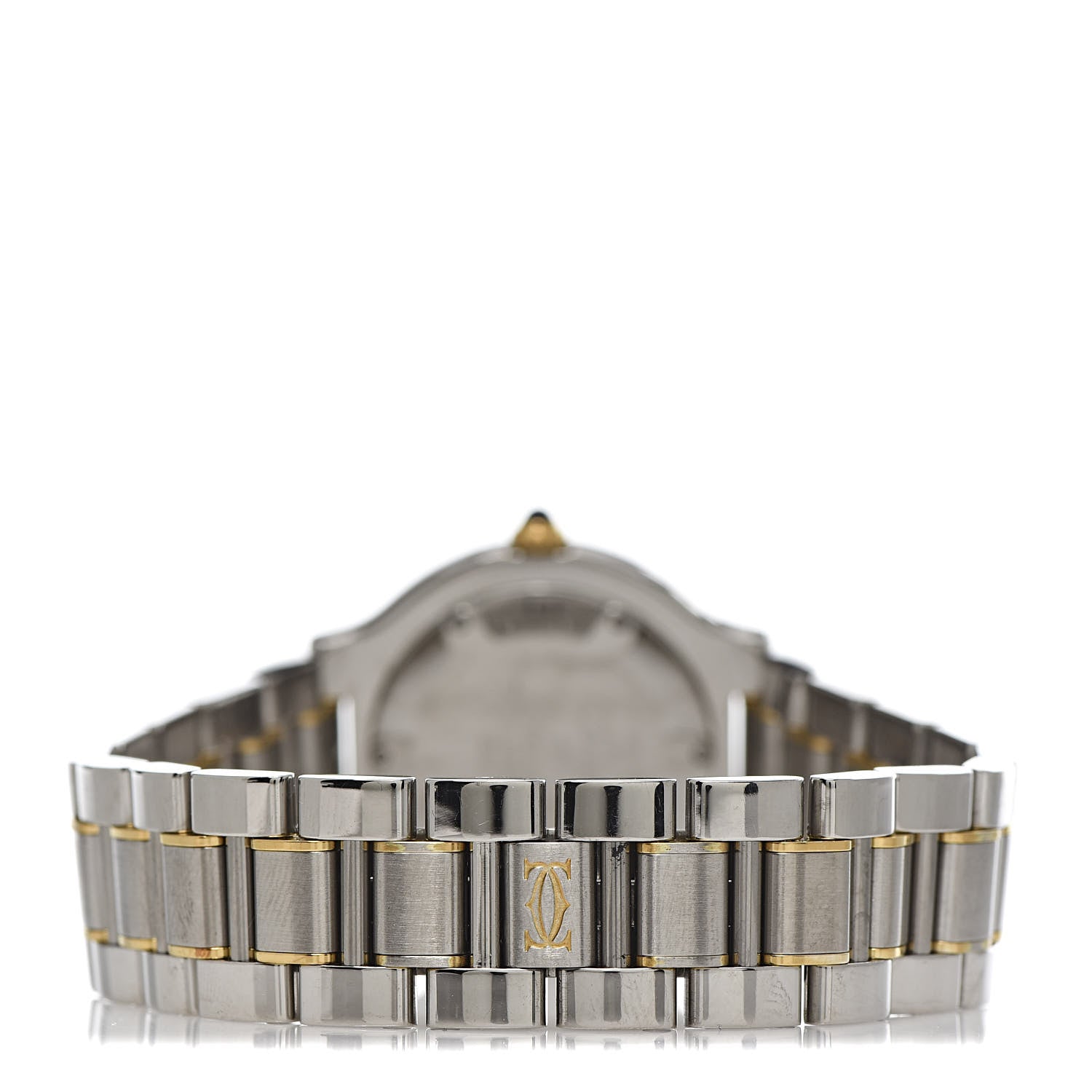 Cartier Stainless Steel 18K Yellow Gold 31mm Must De 21 Quartz Watch 4 of 9