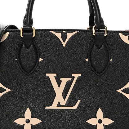 Louis Vuitton Empreinte Monogram Giant Onthego PM Black Beige 7 of 9