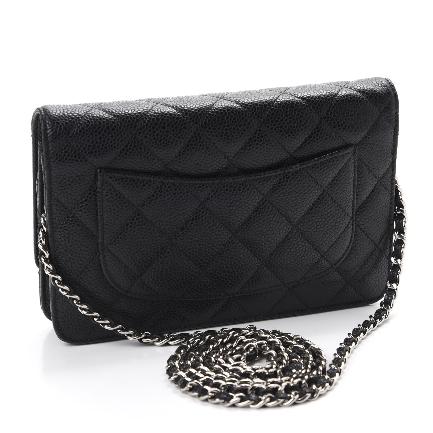 Chanel Caviar Quilted Wallet On Chain WOC Black 3 of 12
