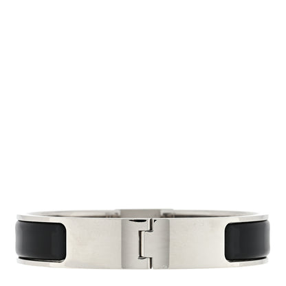 Hermes Enamel Narrow Clic Cadenas Bracelet PM Black 2 of 3