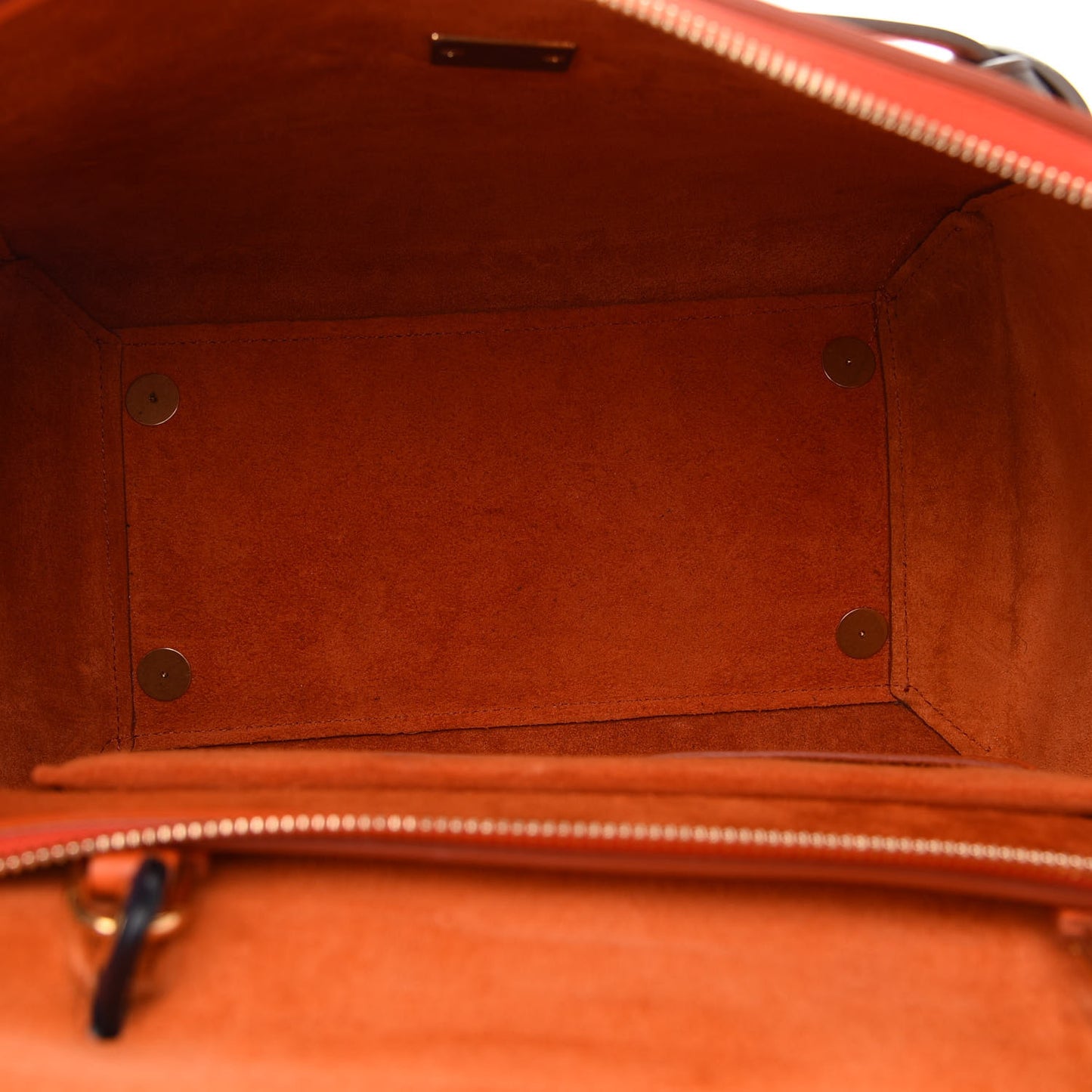 Smooth Calfskin Mini Tri-Color Belt Bag Orange