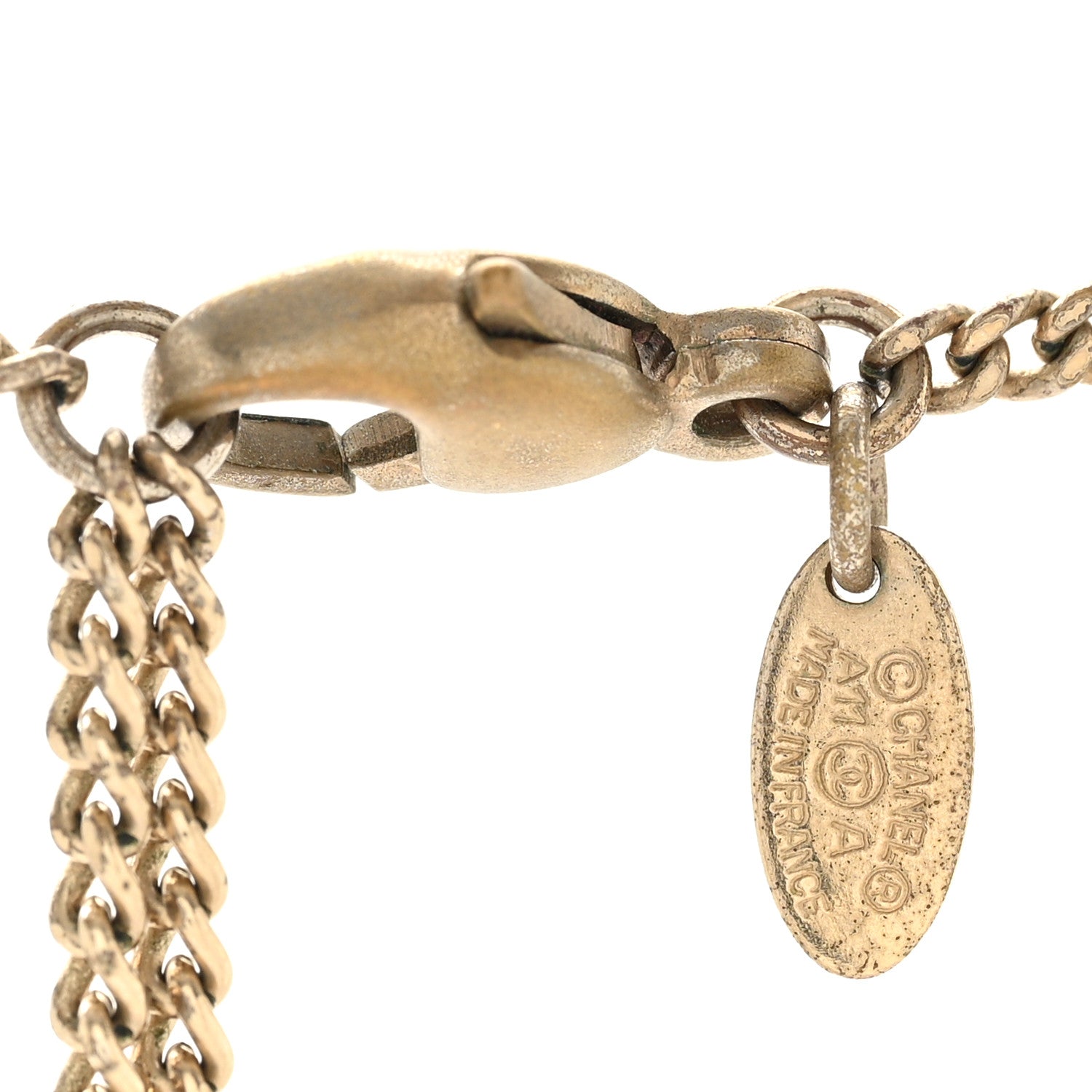 Chanel Pearl CC Pendant Necklace Light Gold 1774028 – FASHIONPHILE
