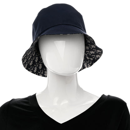 Christian Dior Oblique Reversible Teddy-D Brim Bucket Hat Blue 3 of 13