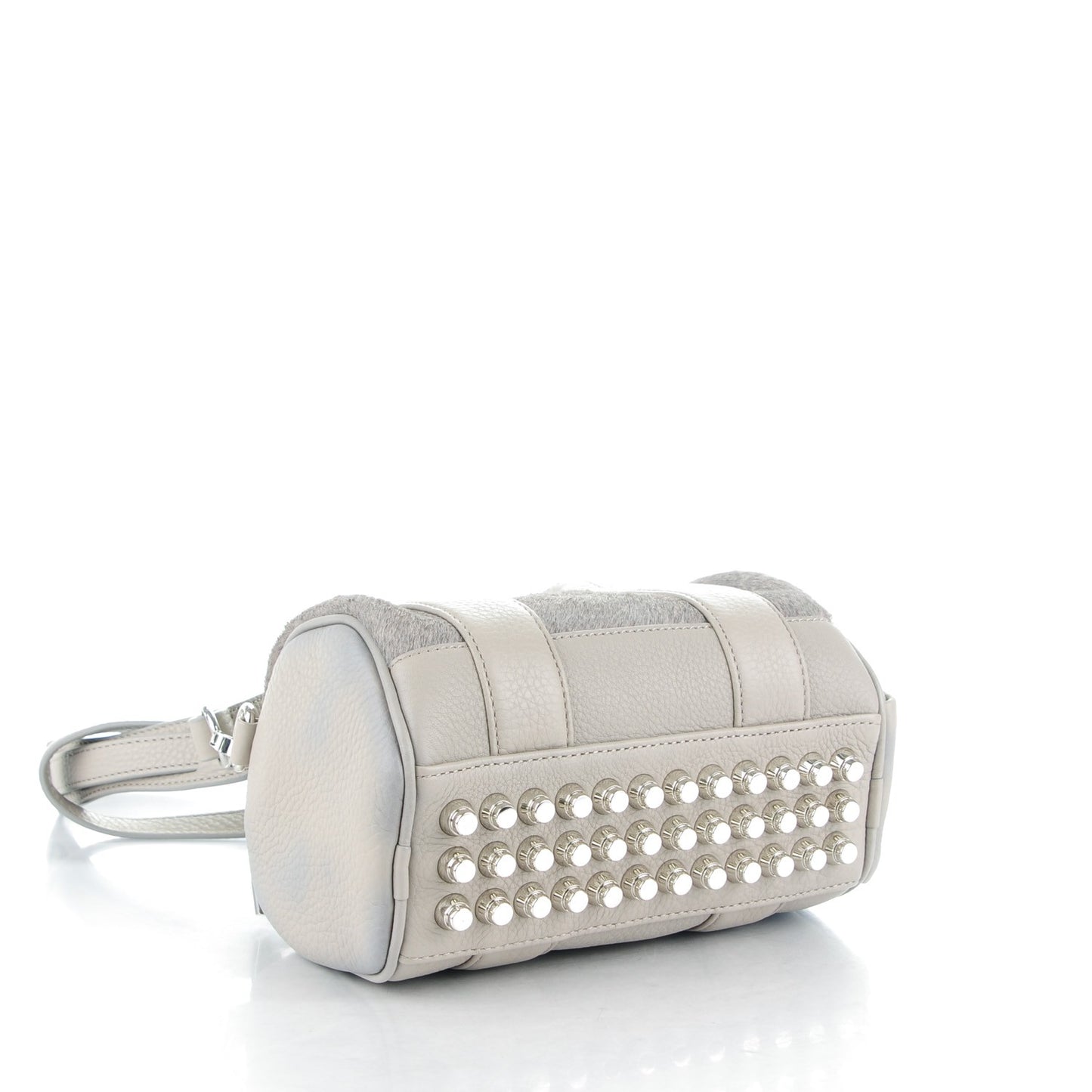 Calf Hair Mini Rockie Pewter Rhodium Hardware