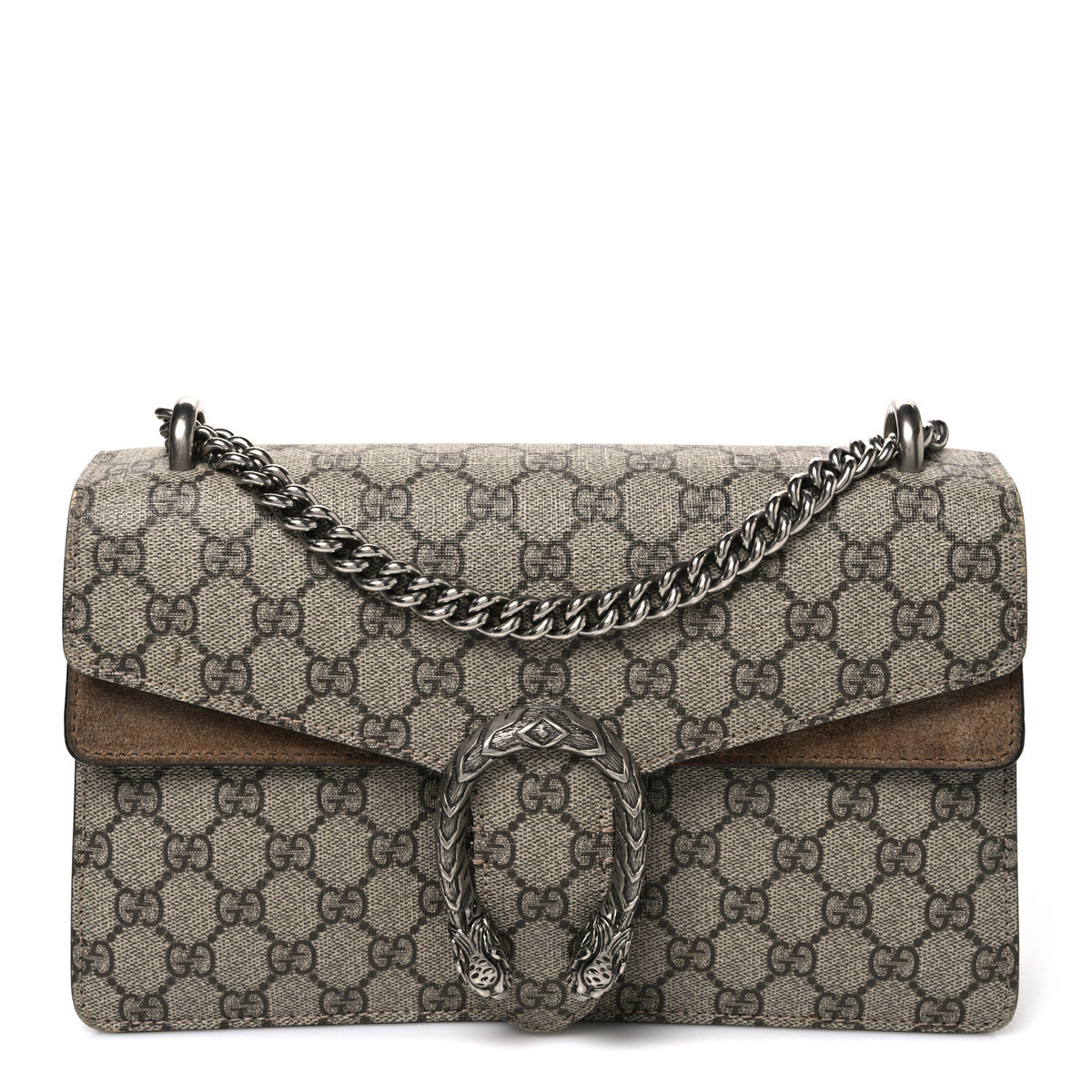 GG Supreme Monogram Small Dionysus Shoulder Bag Taupe