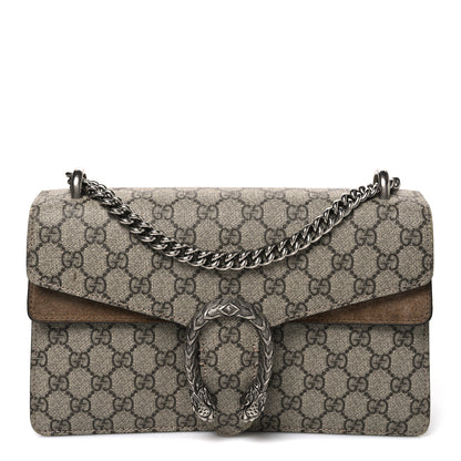 Gucci GG Supreme Monogram Small Dionysus Shoulder Bag Taupe 1 of 12