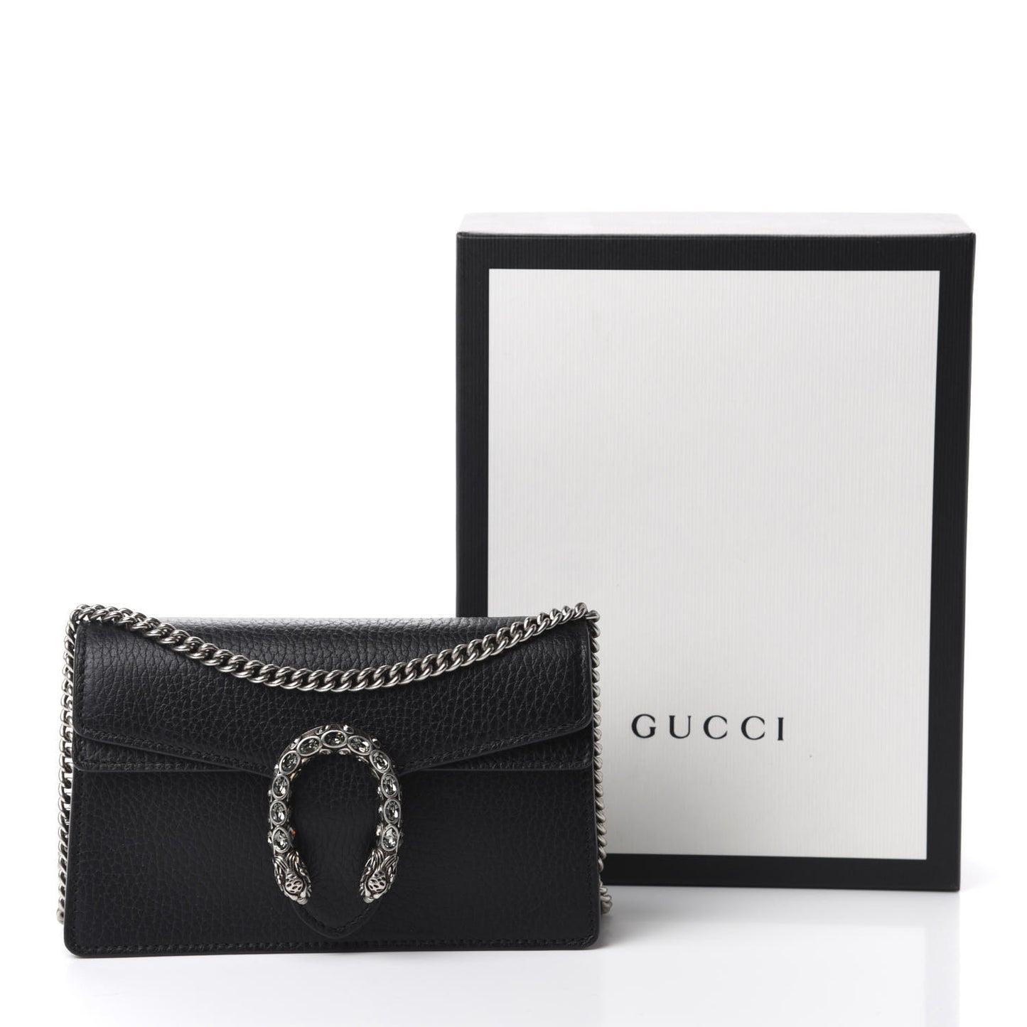 Calfskin Super Mini Dionysus Shoulder Bag Black