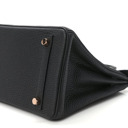 Hermes Togo Birkin 25 Black 8 of 10