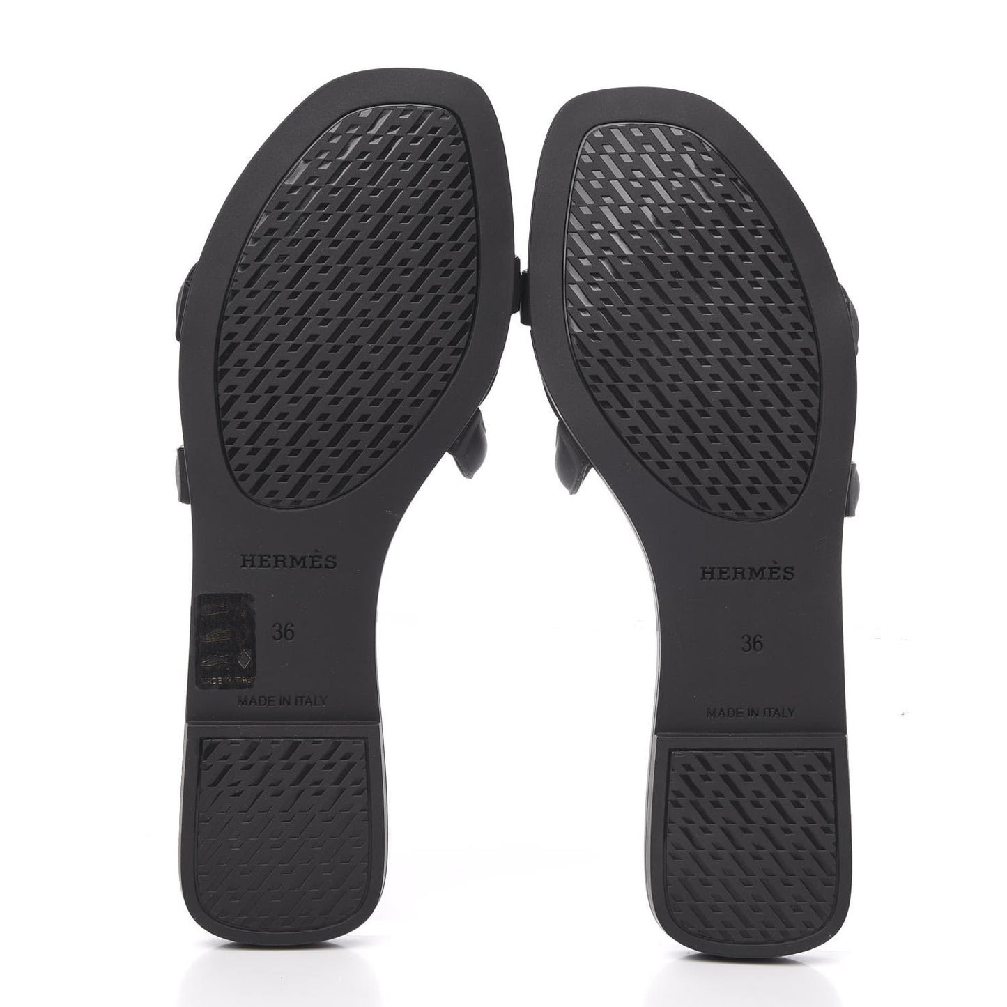 Rubber Aloha Sandals 36 Black