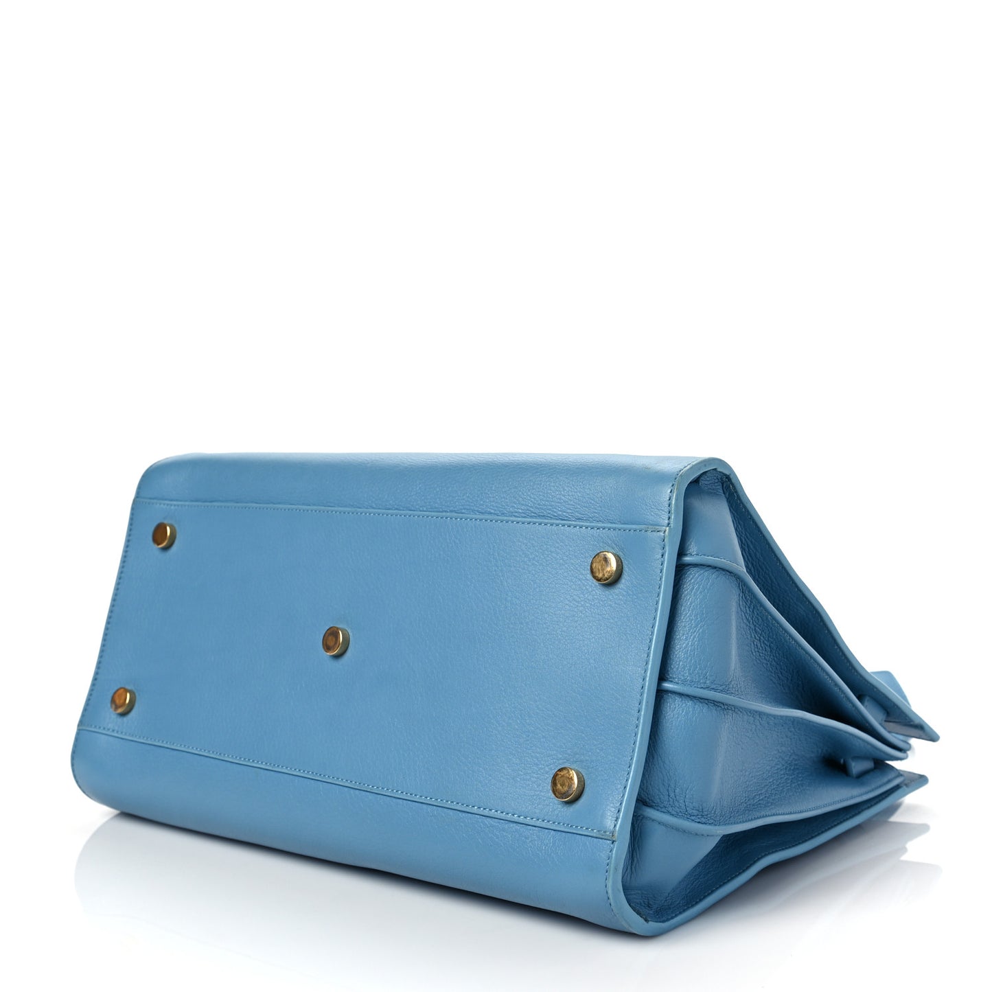 Grained Calfskin Small Sac De Jour Light Blue