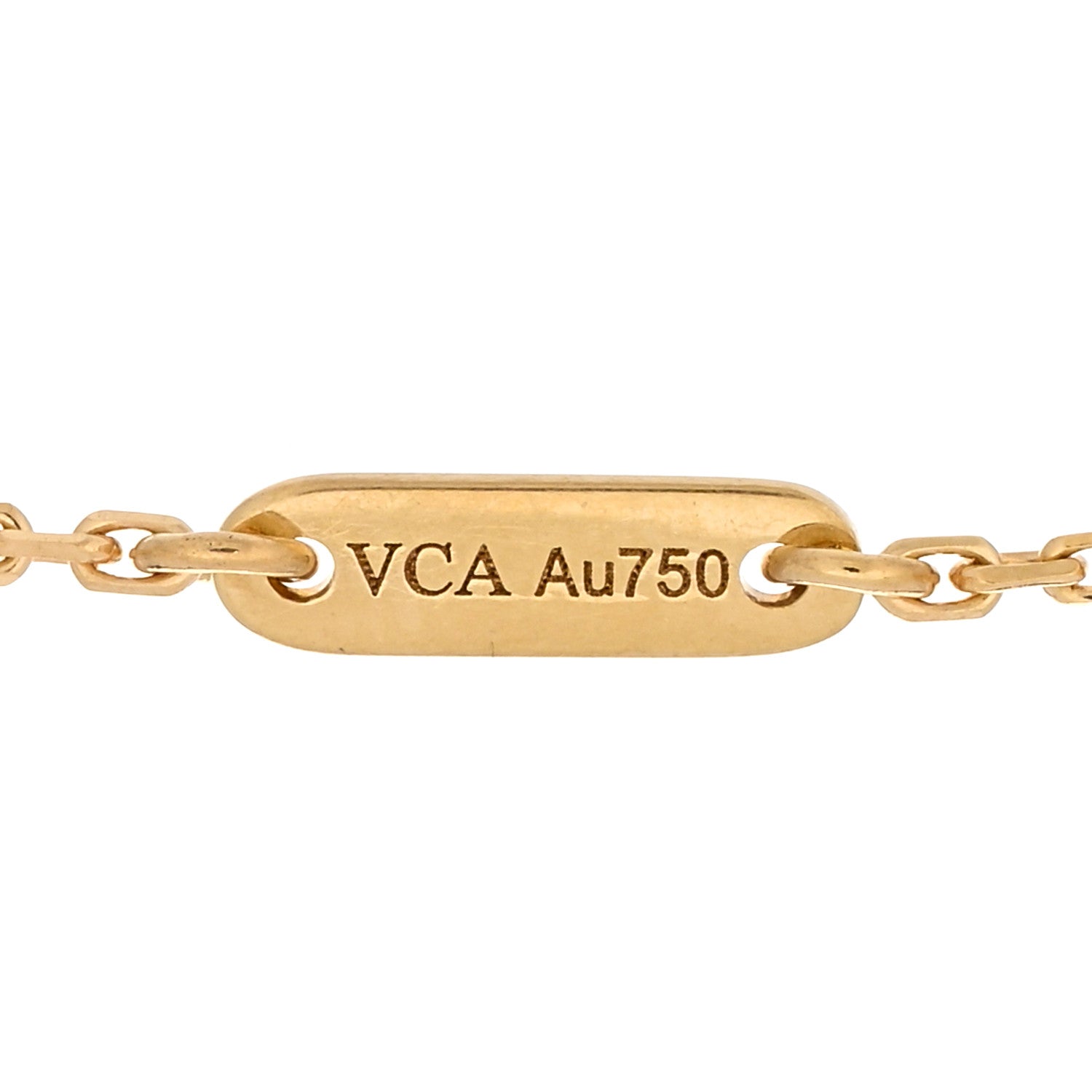 Van Cleef & Arpels 18K Yellow Gold Mother of Pearl Sweet Alhambra Bracelet 3 of 5