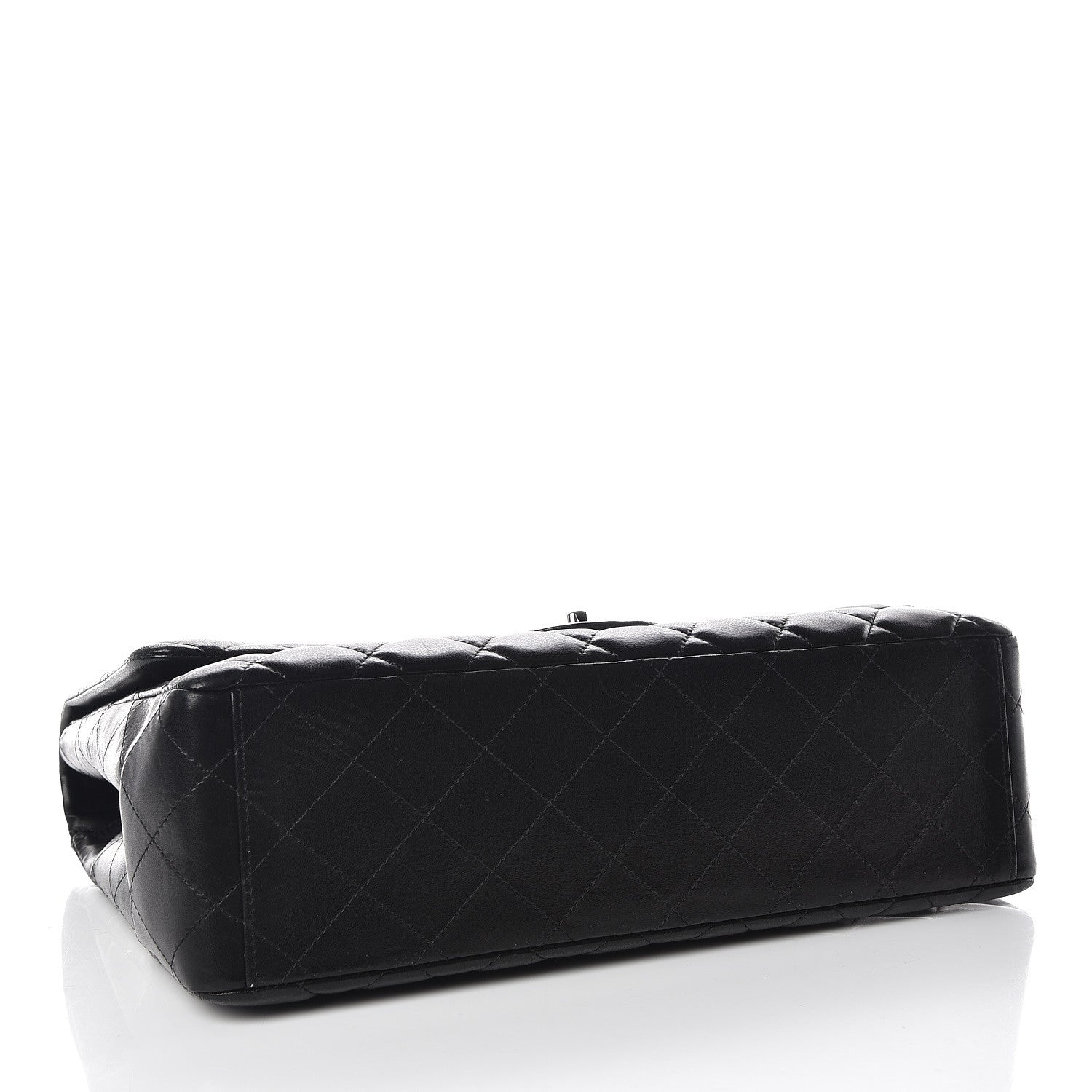 Chanel Lambskin Quilted Maxi Single Flap Black 4 of 10
