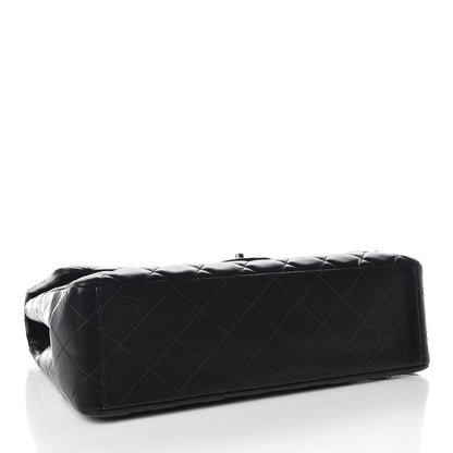 Chanel Lambskin Quilted Maxi Single Flap Black 4 of 10