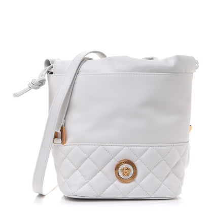 Versace Nappa Quilted Medusa Bucket Bag White 1 of 12