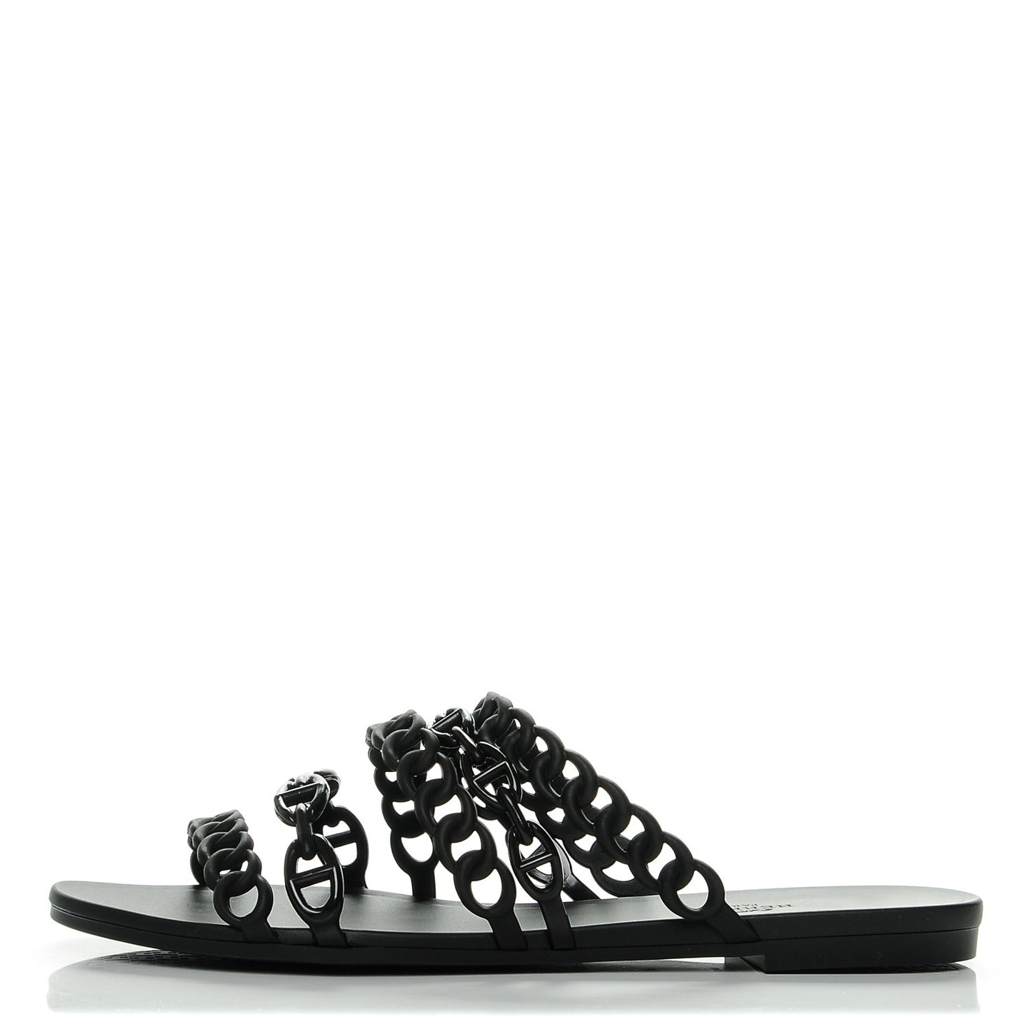Rubber Chaine d'Ancre Nude Sandals 41 Black