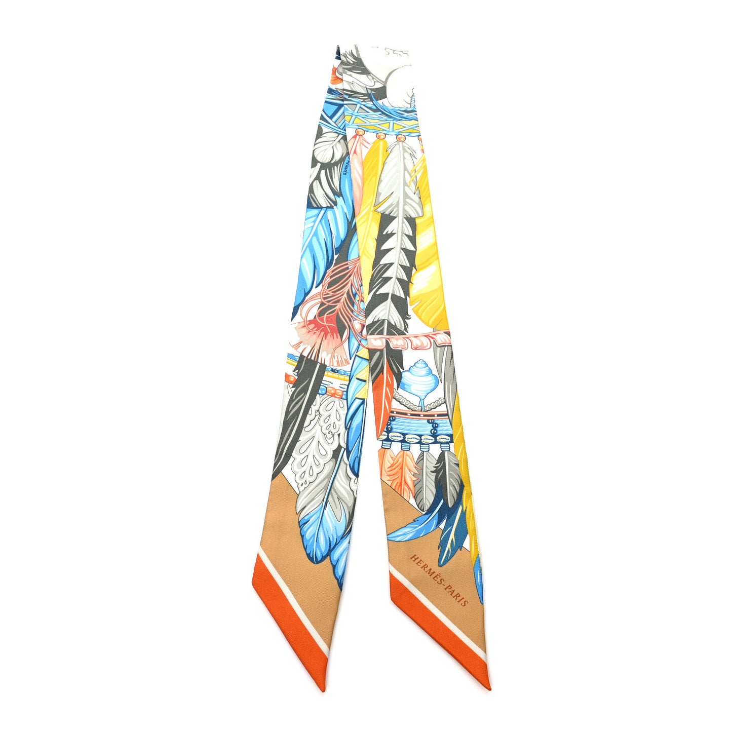 Silk La Danse Pacifique Twilly Jaune D'Or Kaki Orange