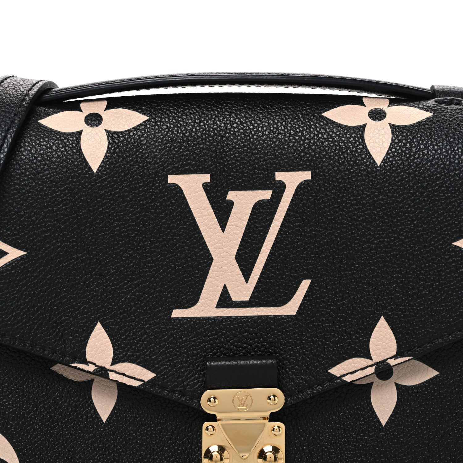Louis Vuitton Empreinte Monogram Giant Pochette Metis Black Beige 7 of 9