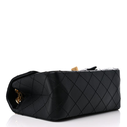 Chanel Aged Calfskin Quilted 2.55 Reissue Mini Flap Black 4 of 10