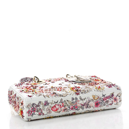 Christian Dior Calfskin Embroidered Butterfly Printed Lady D-Joy Multicolor 4 of 9