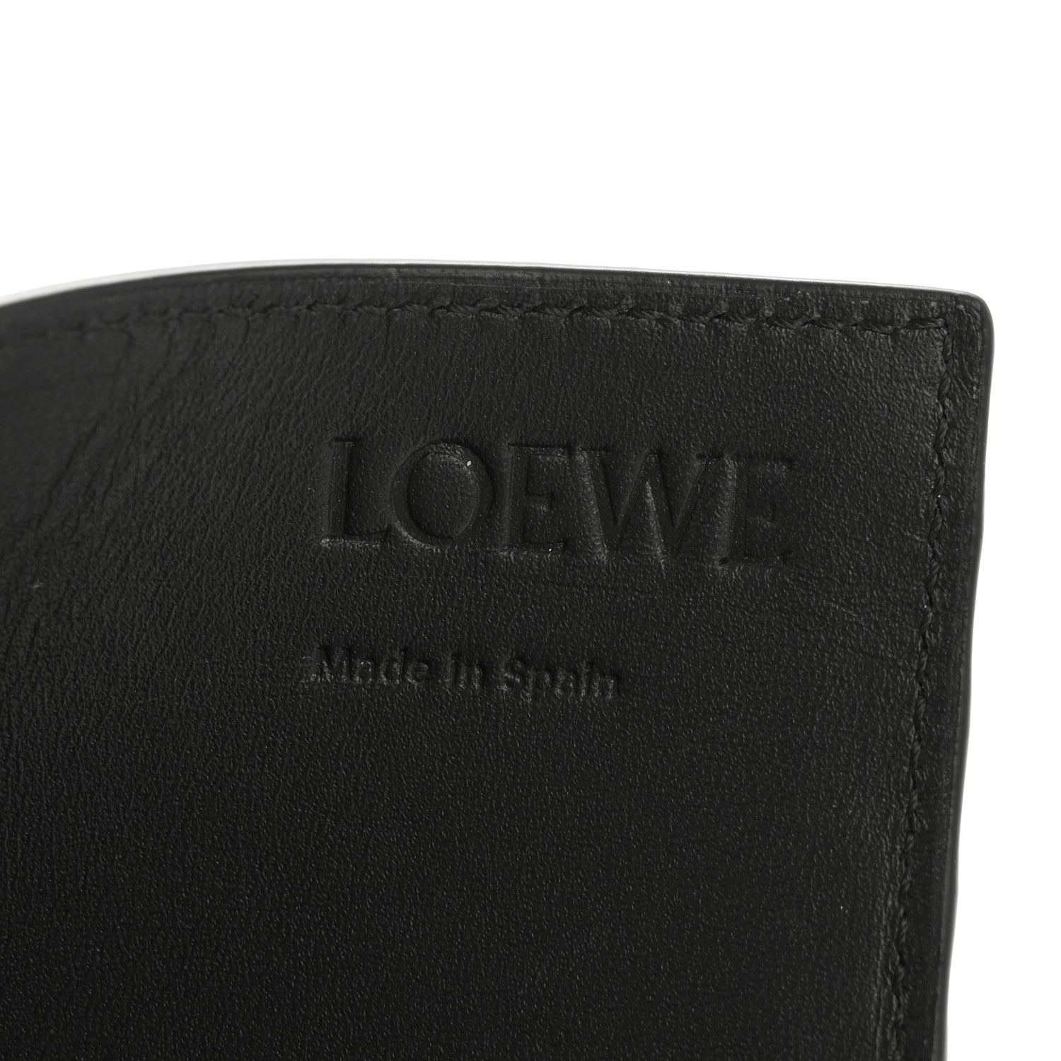 Loewe Textured Calfskin Plain Cardholder Black 6 of 9