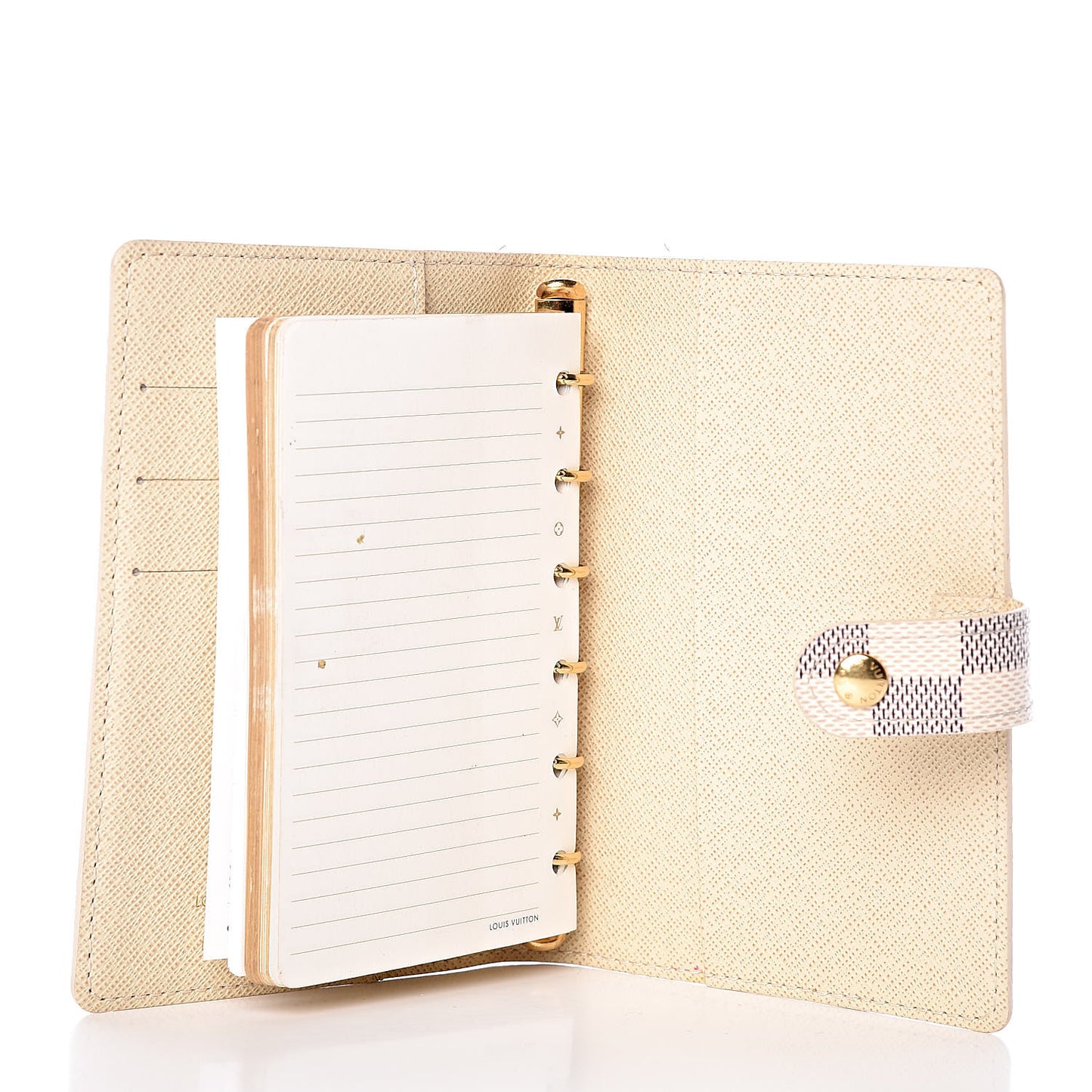 Damier Azur Patch Small Ring Agenda Cover