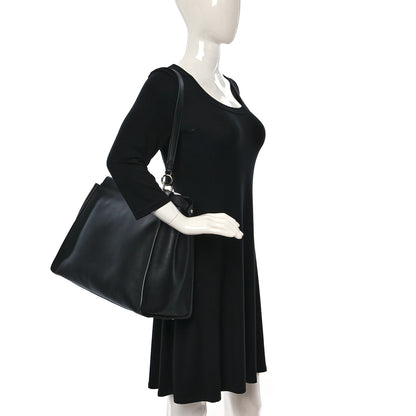 Fendi Vitello Dolce Marmol Patent Crocodile Trapuntata Large Peekaboo Iconic Satchel Black Fumo 2 of 15