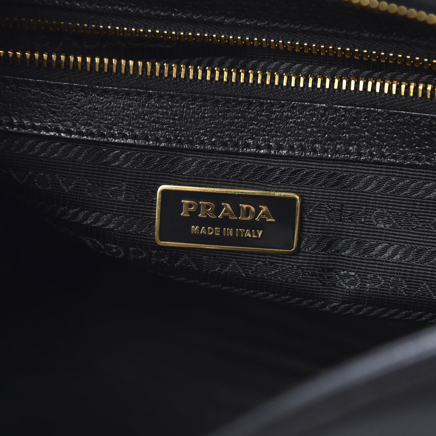 Prada Goatskin Cerniera Pushlock Satchel Black 5 of 14