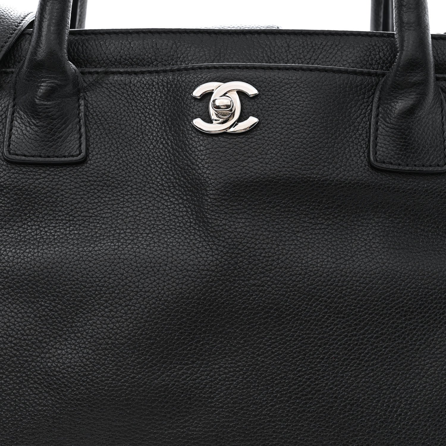 Chanel Calfskin Cerf Executive Shopper Tote Black 9 of 19