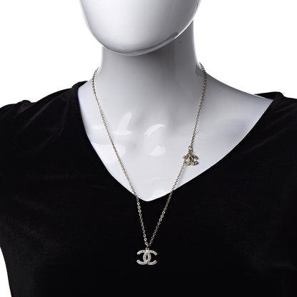 Chanel Crystal CC Necklace Light Gold 2 of 6