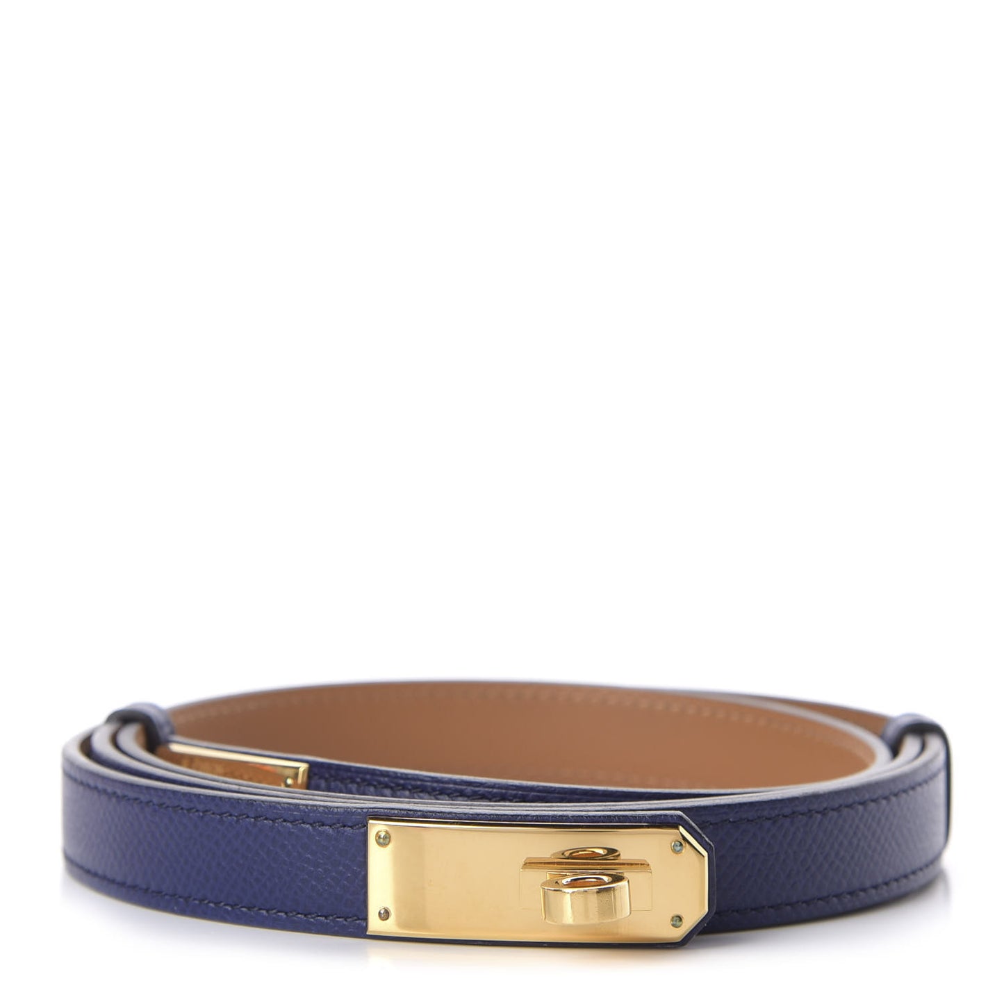 Epsom Kelly Belt Bleu Encre