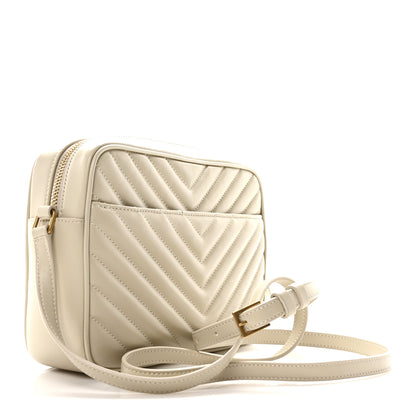 Saint Laurent Calfskin Matelasse Monogram Lou Camera Bag Crema Soft 3 of 11