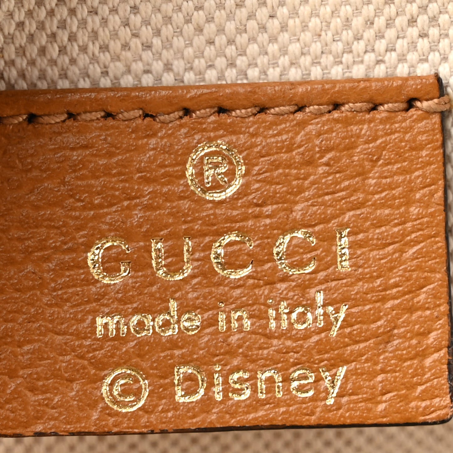 X DISNEY Mini Vintage GG Supreme Monogram Mickey Mouse Round Shoulder Bag Beige Vintage Sun Oil