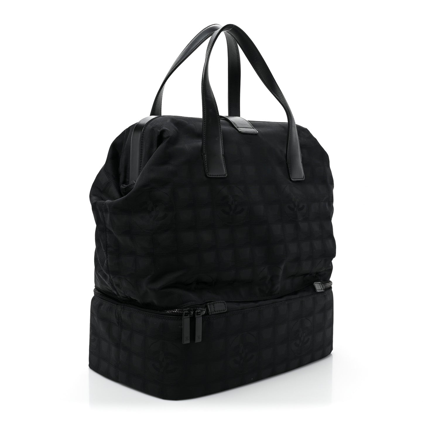 Nylon Travel Convertible Tote Black