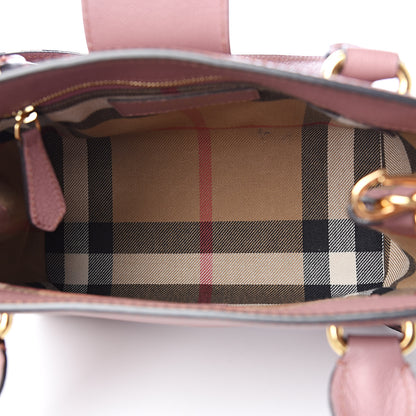 Burberry Soft Grain Calfskin Small Buckle Tote Dusty Pink 6 of 13