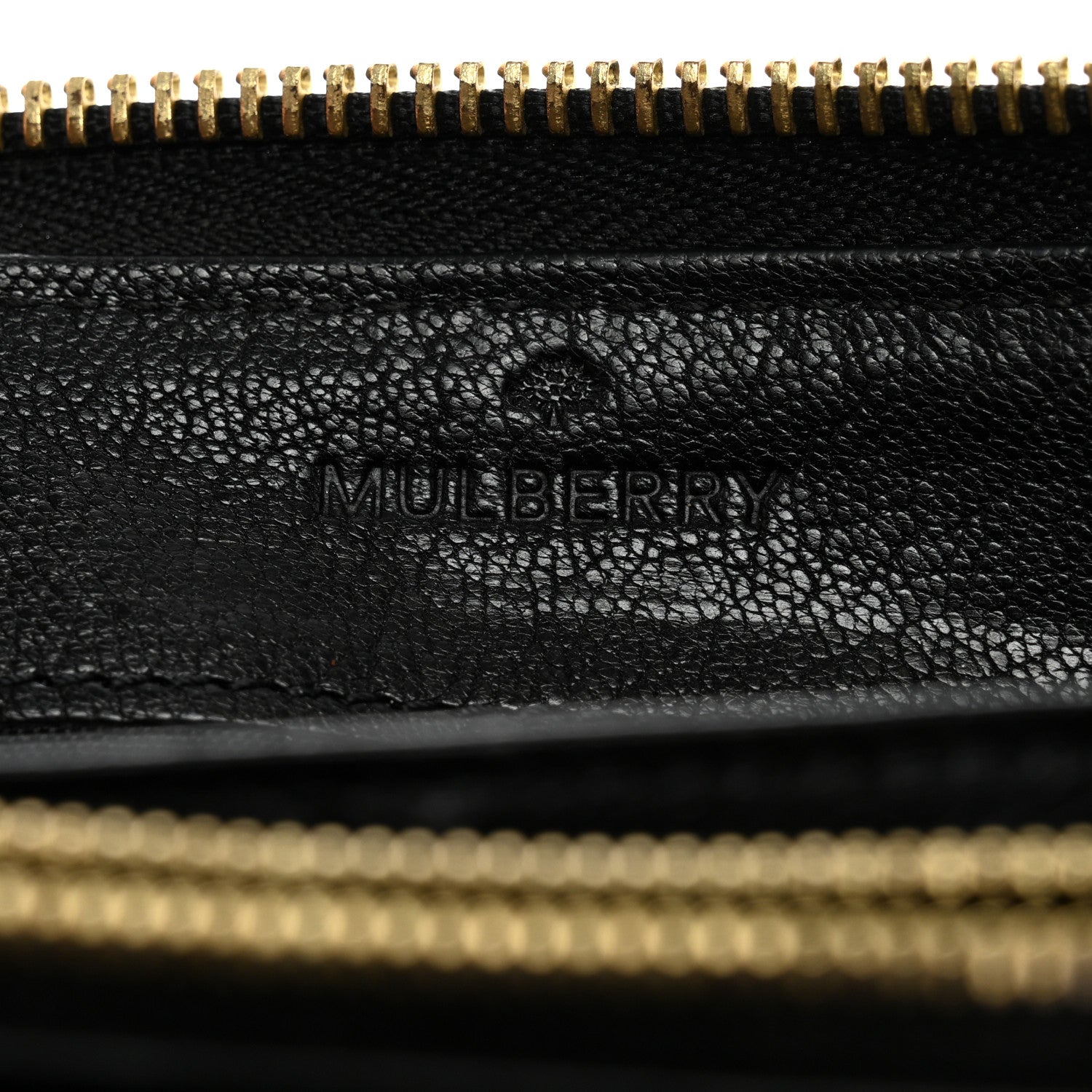 Mulberry Shiny Goatskin Tree Zip Around Wallet Black 6 of 11