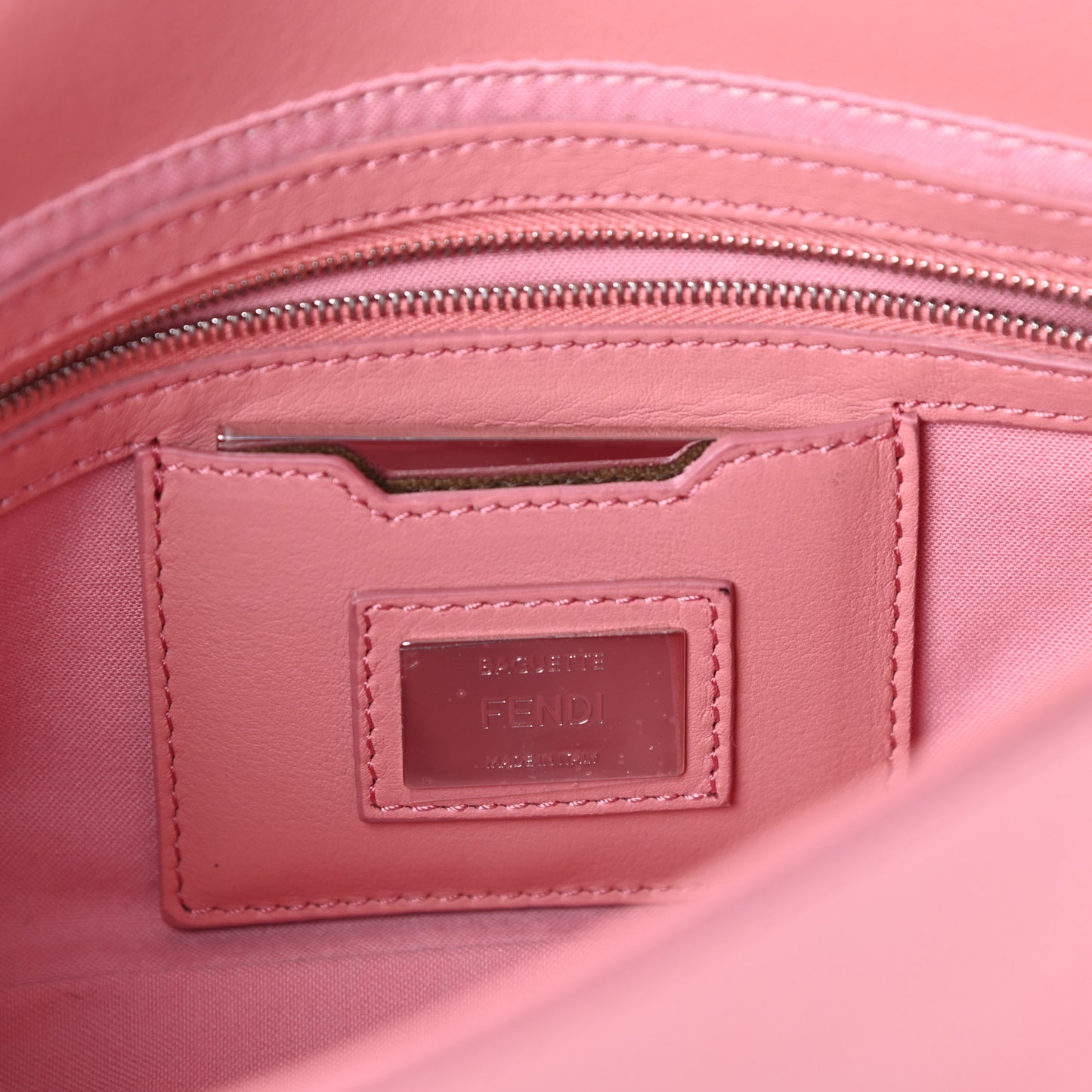 Calfskin Elaphe Monster Eyes Baguette Bois de Rose Naturale