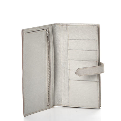 Hermes Chevre Mysore Bearn Gusset Wallet Gris Perle 5 of 9