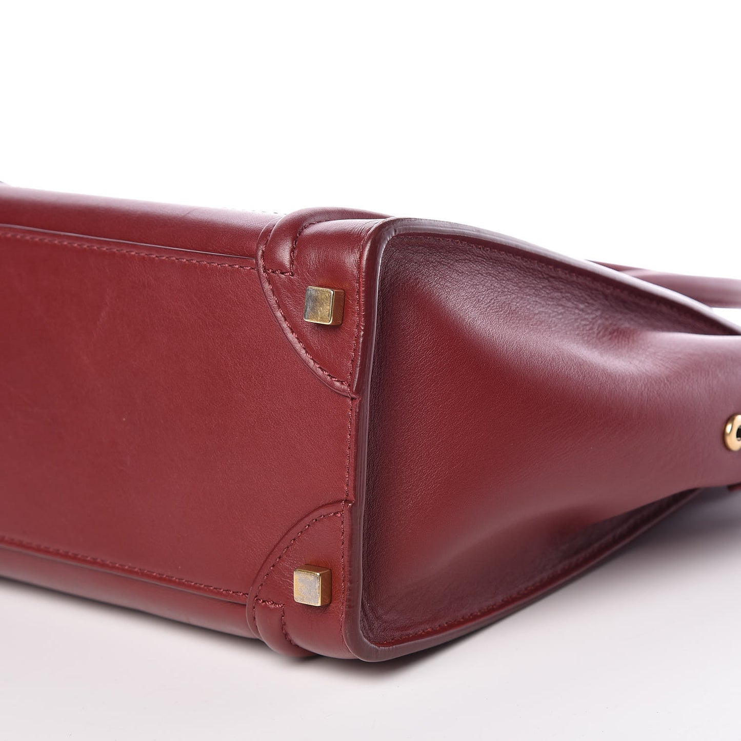 Smooth Calfskin Micro Luggage Rust