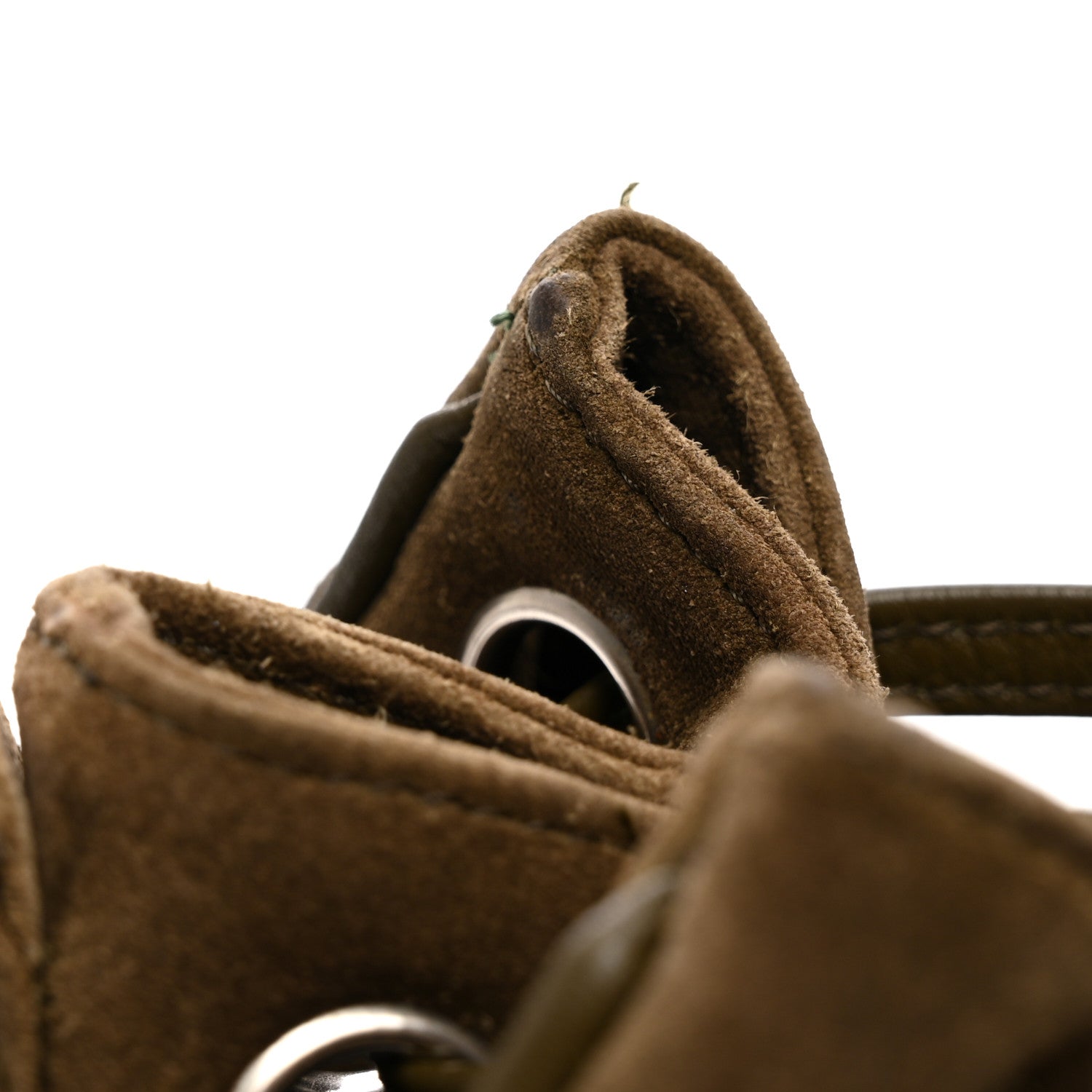 Chanel Suede Drawstring Bucket Bag Khaki 12 of 12