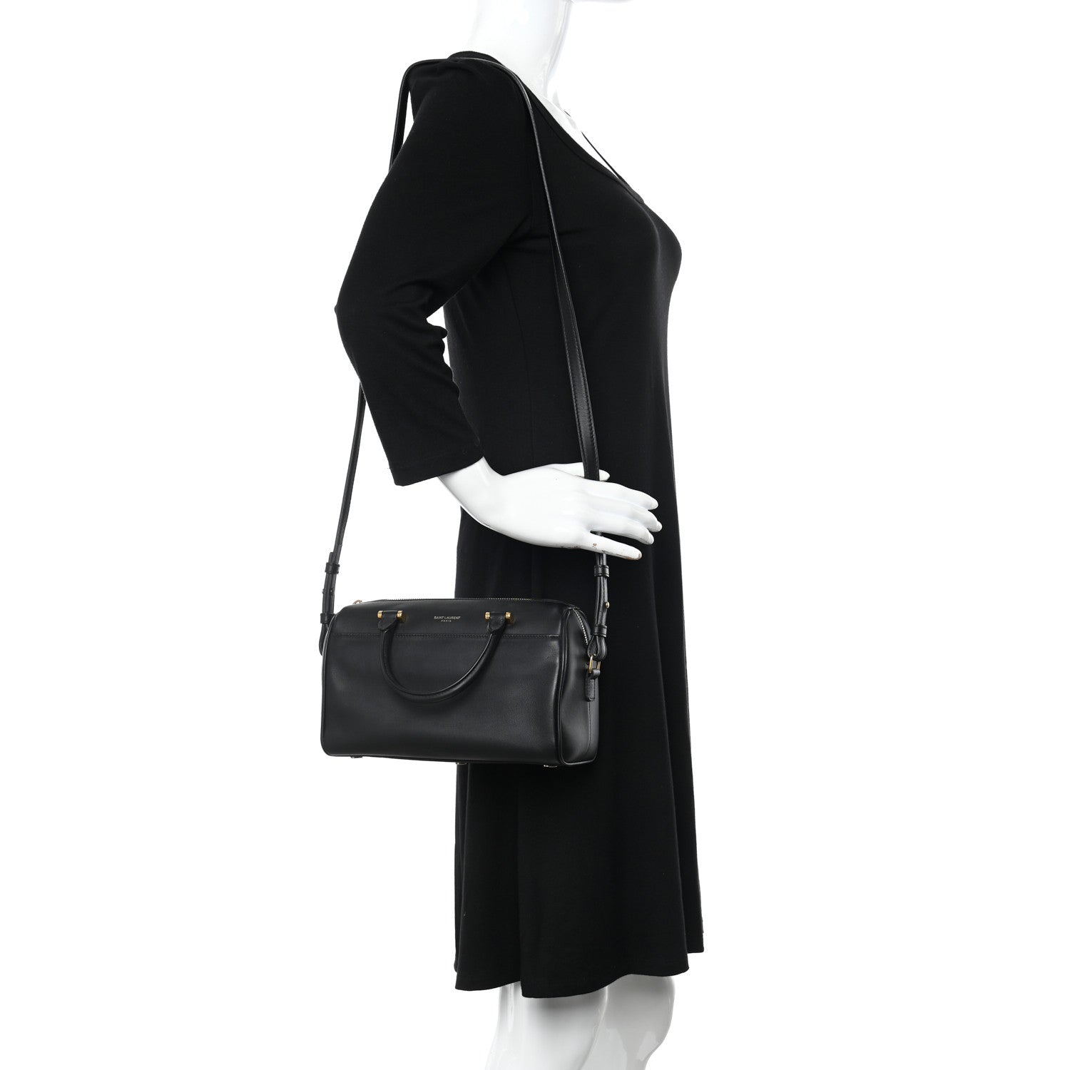Saint Laurent Calfskin Classic Baby Duffle Black 2 of 8