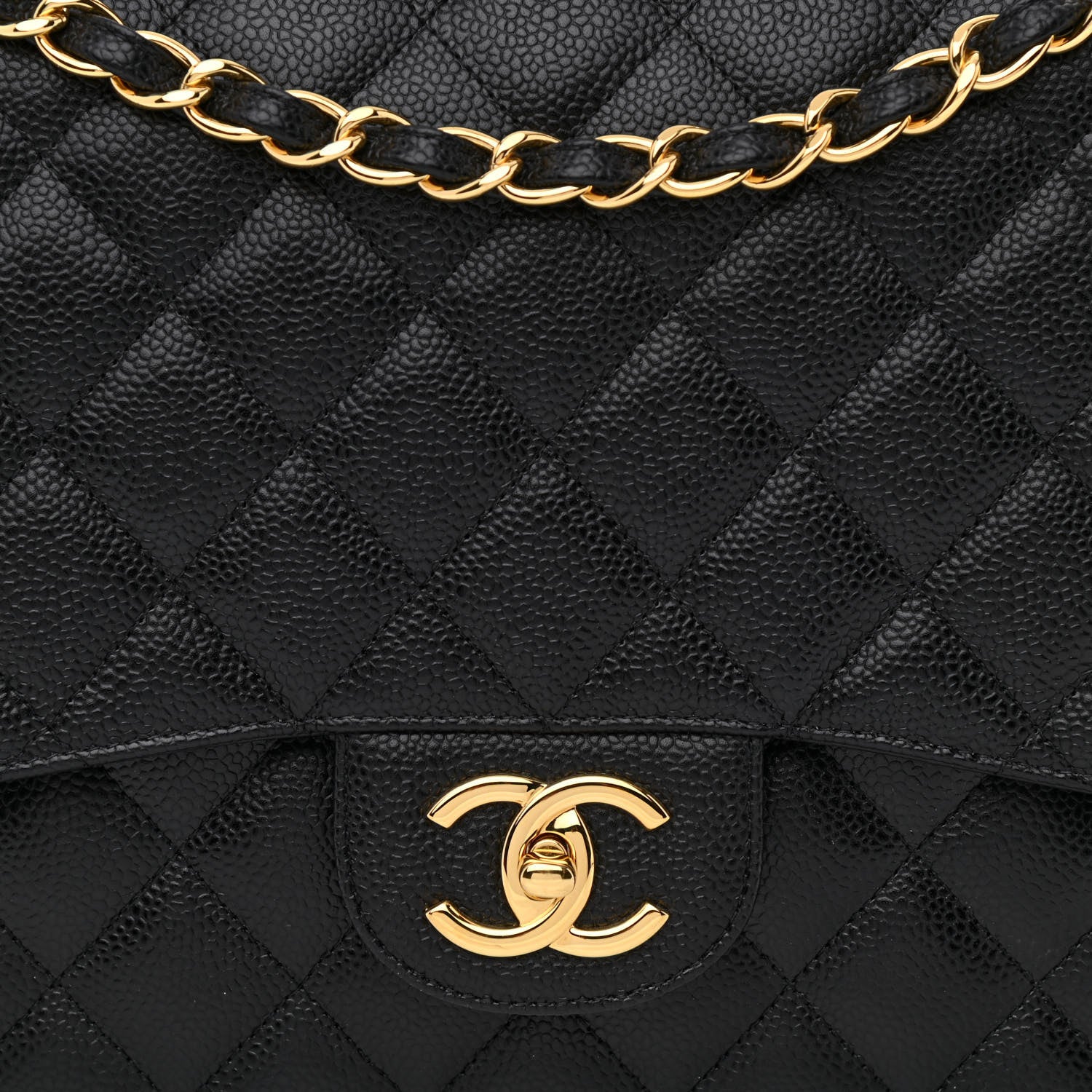 Chanel Caviar Quilted Maxi Double Flap Black 8 of 10