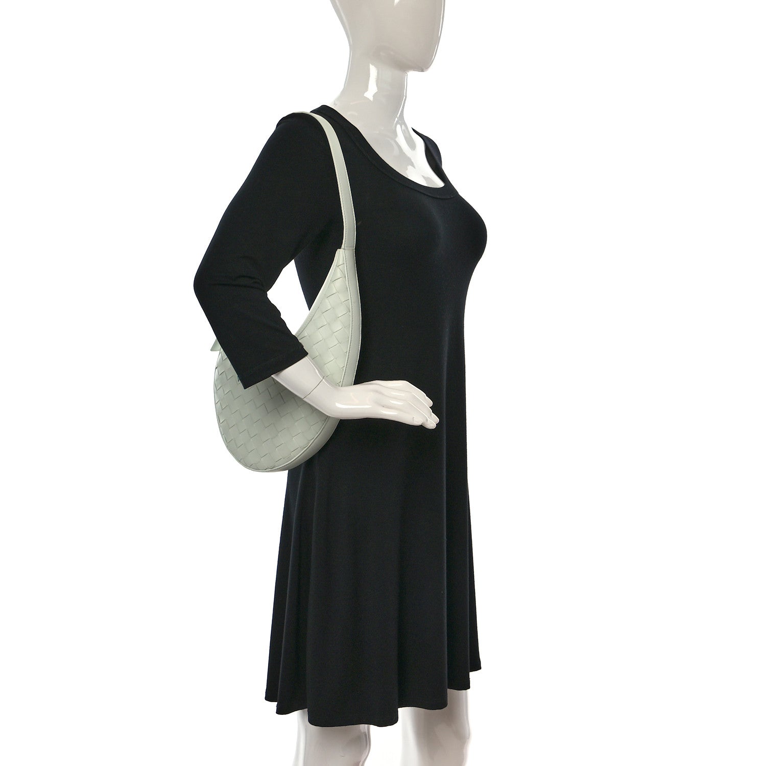 Bottega Veneta Nappa Intrecciato Small Drop Shoulder Bag Glacier 2 of 8