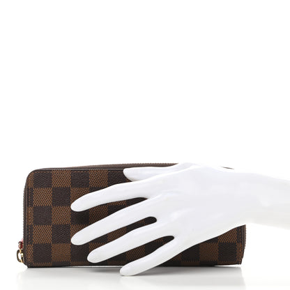 Louis Vuitton Damier Ebene Clemence Wallet Cherry 2 of 7