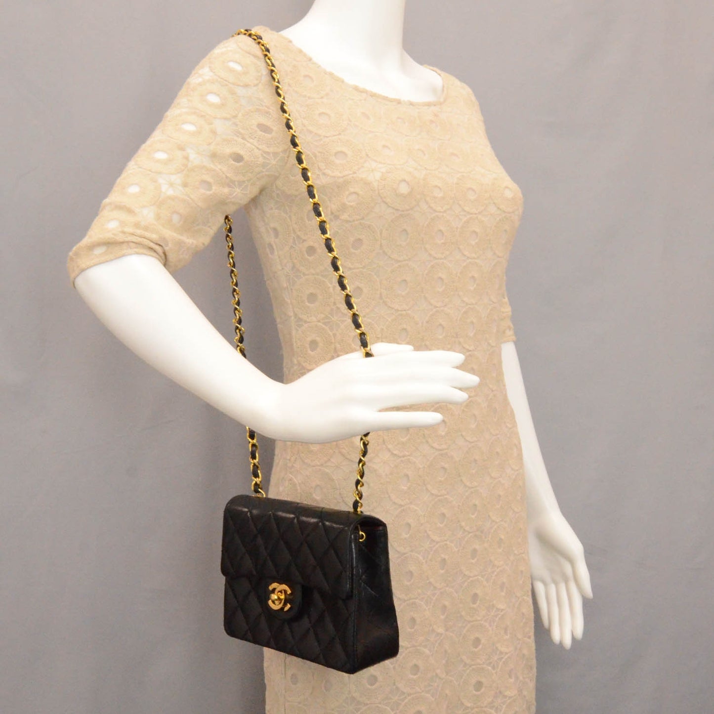 Lambskin Mini Flap Black