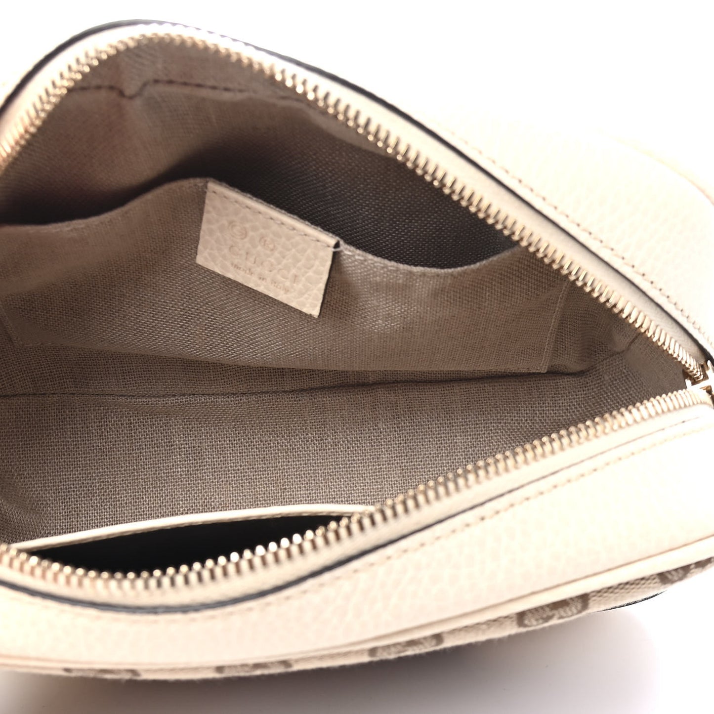 Monogram Dollar Calfskin Mini Bree Messenger Bag Beige Ebony Avoire