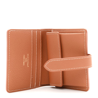 Louis Vuitton Grained Calfskin Low Key Compact Wallet Cognac 5 of 6