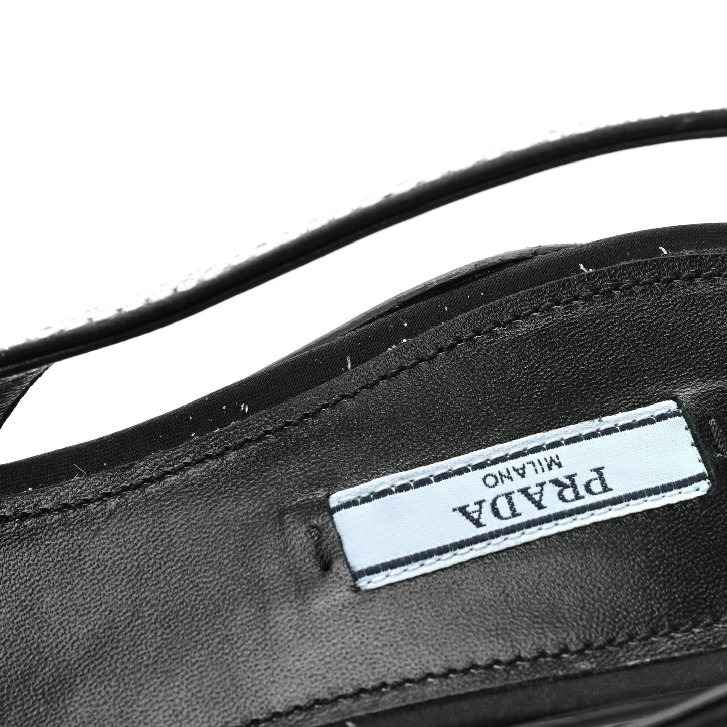 Satin Crystal Logo 45mm Slingback Pumps 37 Cristal