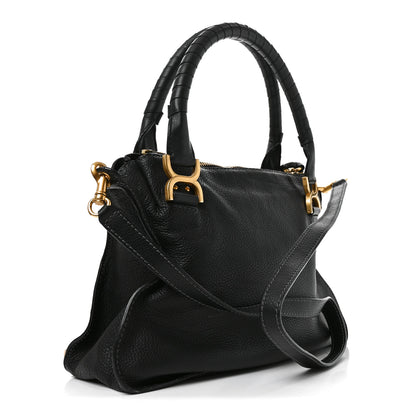 Chloe Calfskin Medium Marcie Satchel Black 3 of 10