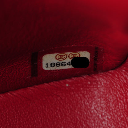 Chanel Caviar Quilted Mini Square Flap Red 8 of 8