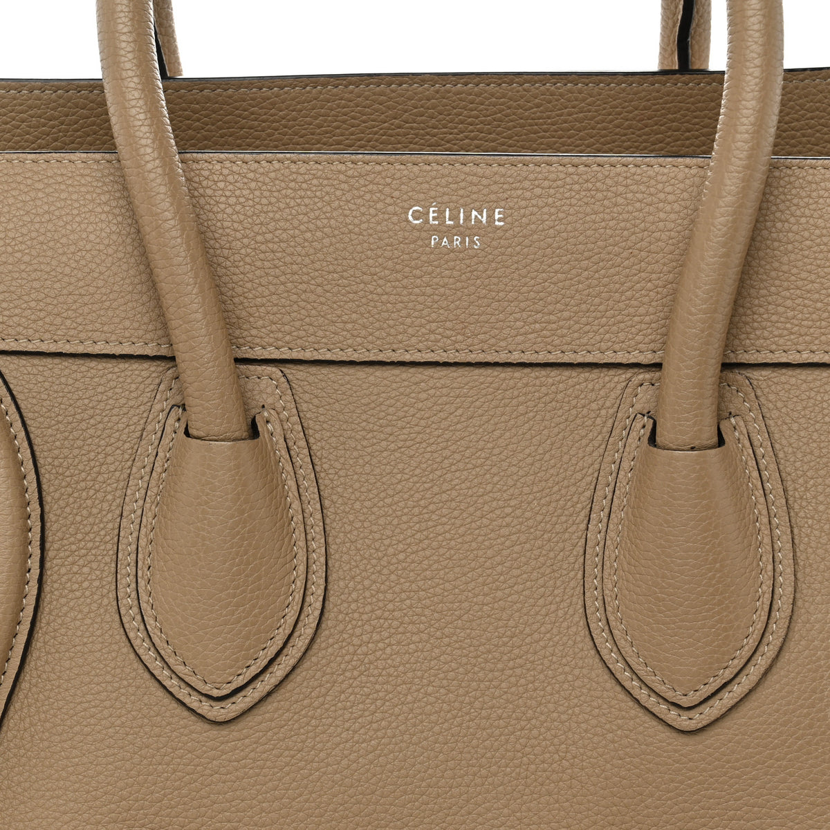 Drummed Calfskin Mini Luggage Dune